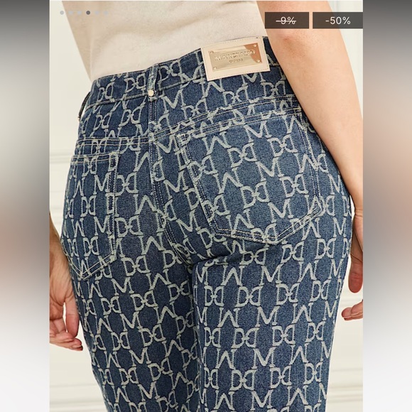 Marciano Indigo Denim Patterned Jeans - Size 29 - Picture 4 of 7